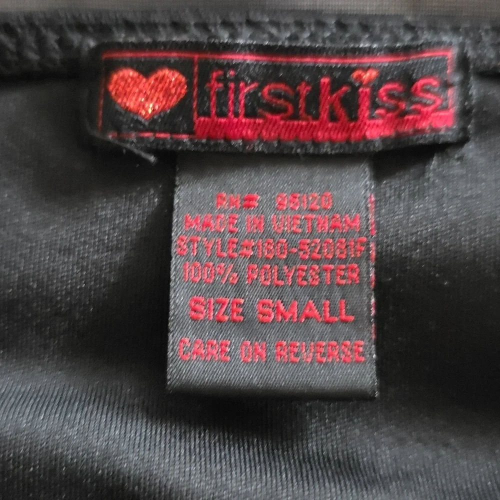 Y2K Black Baby Doll Dress Size Small